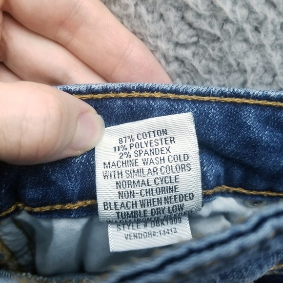 Daytrip Women's 28 Virgo Blue Cropped Bootcut Jeans 31.75" 24.25" 9" - Picture 12 of 12